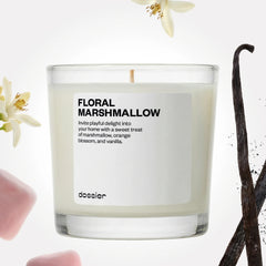Floral Marshmallow Candle