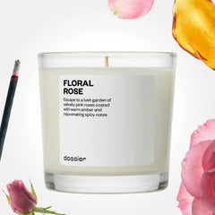 Floral Rose Candle
